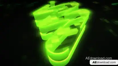 Digital Mosaic Logo | Futuristic Technology Opener Logo Stings template preview