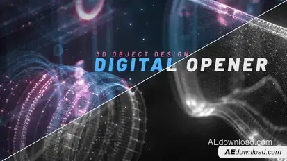 Digital Opener Titles template preview
