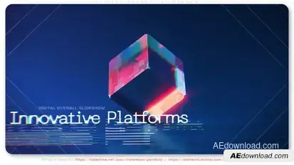 Digital Overall Slideshow Video Displays template preview