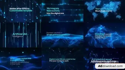Digital Particle World | Form & Plexus Openers template preview