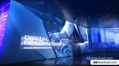 Digital Presentation Video Displays template preview