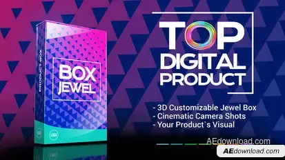 Digital Product Box Teaser Product Promo template preview