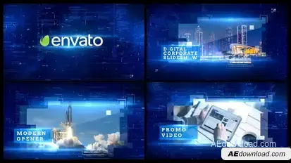 Digital Promo Video Displays template preview