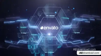 Digital Robotic Hand Presentation Logo Reveal Logo Stings template preview
