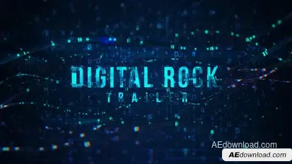 Digital Rock Trailer Titles template preview