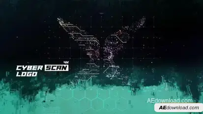 Digital Scan 4K Logo Logo Stings template preview