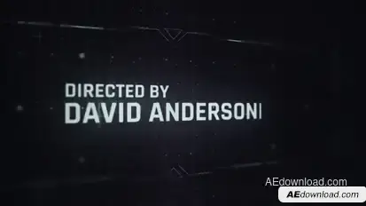 Digital Screen Credits Titles template preview