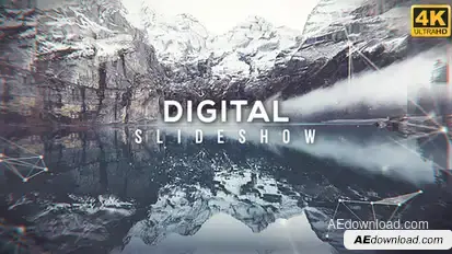 Digital Slides Video Displays template preview
