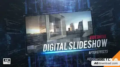 Digital Slideshow Video Displays template preview