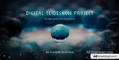 Digital Slideshow Video Displays template preview