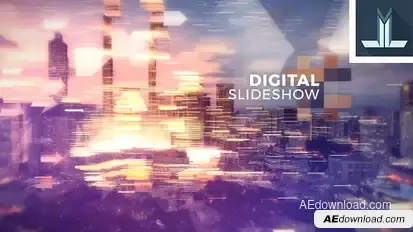 Digital Slideshow Video Displays template preview