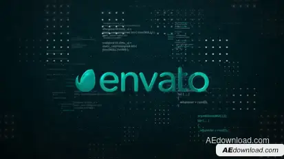 Digital Space Logo Reveal Logo Stings template preview