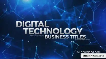 Digital Technology Business Titles Titles template preview