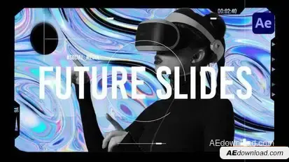Digital Technology Holographic Intro Openers template preview