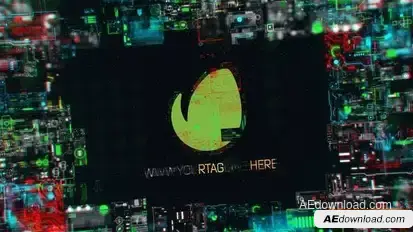 Digital Technology Logo Reveal Logo Stings template preview
