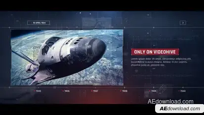 Digital Technology Timeline Video Displays template preview