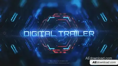 Digital Trailer Teaser Titles template preview