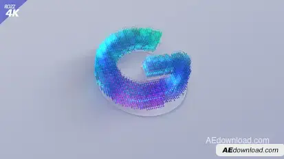 Digital White 3D Logo Logo Stings template preview