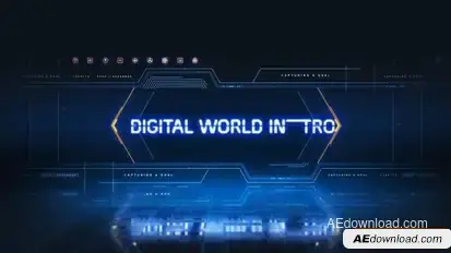 Digital World Intro Openers template preview