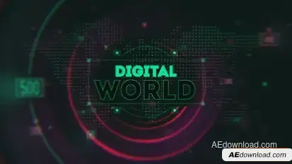 Videohive Digital World Opener Openers template preview