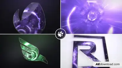 Dimensional Vortex Logo Logo Stings template preview