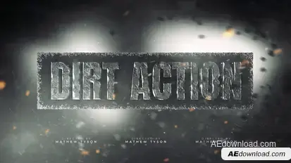 Dirt Action Title Design Titles template preview
