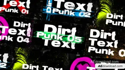 Dirt Text Transitions Elements template preview