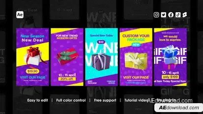 Discount Instagram Stories Product Promo template preview
