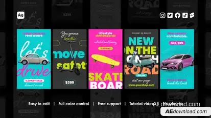 Discount Instagram Stories Product Promo template preview