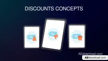 Discounts Concepts Elements template preview