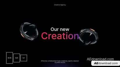 Dispersion Typography Titles template preview