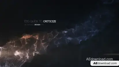 Atmospheric Particle Titles Titles template preview