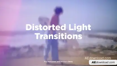 Distorted Light Transitions Elements template preview