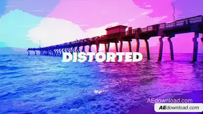 Distorted Overlays Elements template preview