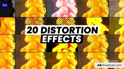 Distortion Effects Elements template preview