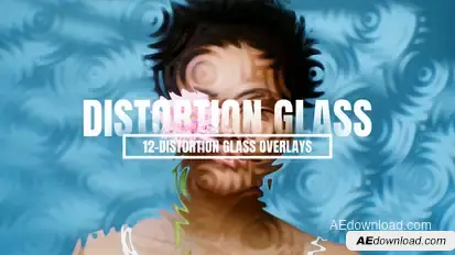 Distortion Glass Overlays Elements template preview
