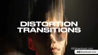 Distortion Transitions Elements template preview