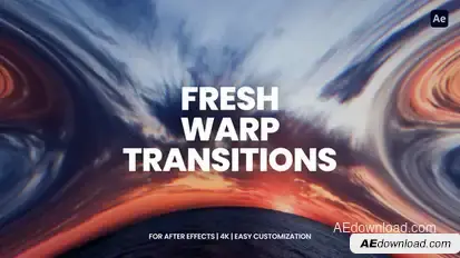 Distortion Transitions For After Effects Elements template preview