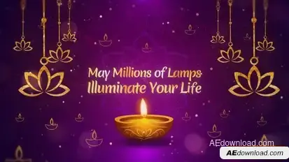 Diwali Greetings Titles Openers template preview