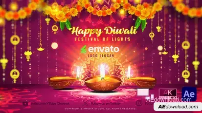 Diwali Lighting Festival Openers template preview