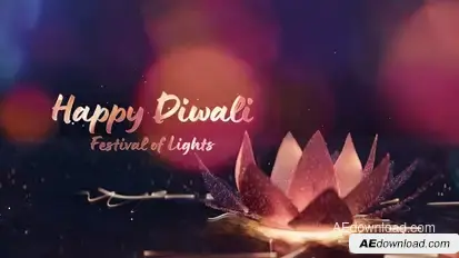 Diwali Titles Festival of Lights Openers template preview