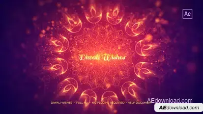 Diwali Wishes Titles template preview