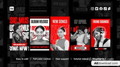 DJ Party Instagram Stories Product Promo template preview
