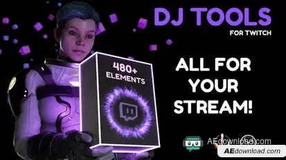 DJ Tools For Streaming Elements template preview