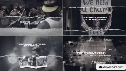 Documentary Aggressive Video Displays template preview