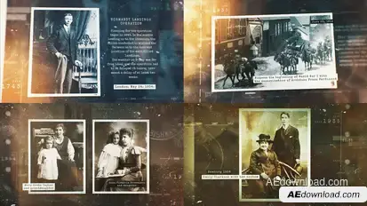 Documentary Archive History Video Displays template preview