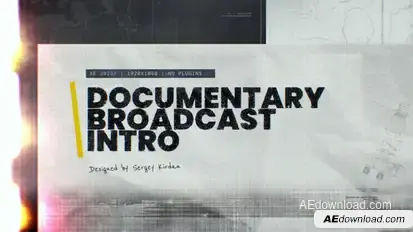 Documentary Broadcast Intro Openers template preview