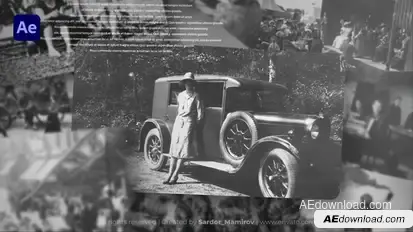 Documentary Historical Vintage Slideshow Video Displays template preview