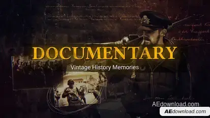 Documentary Historical Vintage Slideshow Video Displays template preview