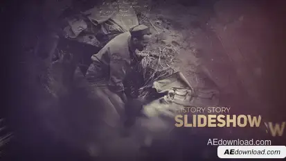 Documentary History Slideshow Video Displays template preview